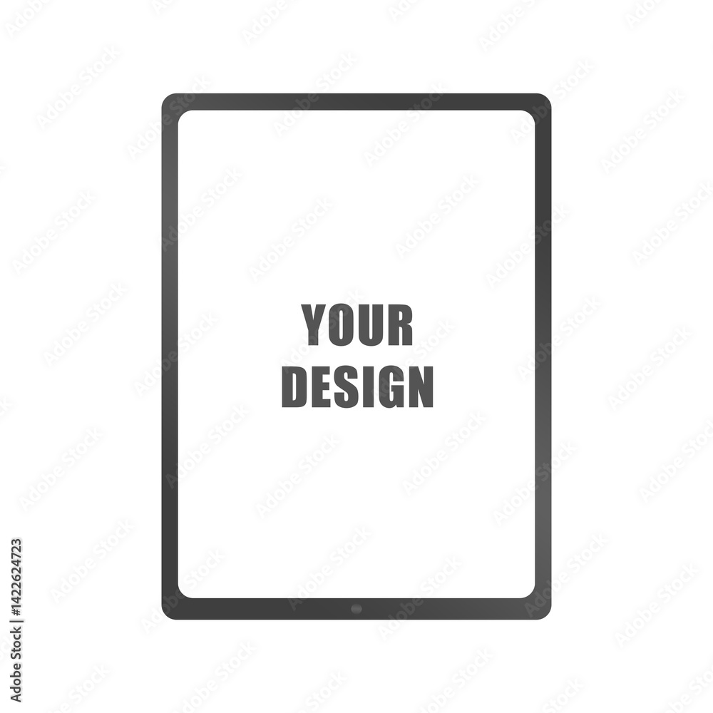 Tablet pc computer with blank screen. isolated on transparent background Tablet pc computer with blank screen. isolated on transparent background