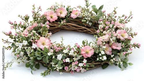 Realistic DIY Floral Wreath Arrangement for Photography and Decor