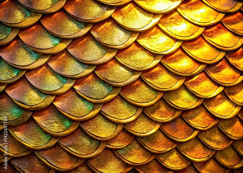 Golden Scales Abstract Macro Texture Design Patterns