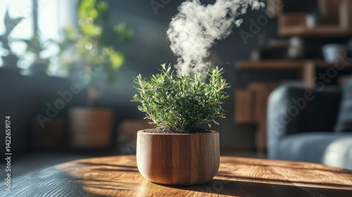 Nontoxic Air Fresheners with Realistic Photography of Greenery in Contemporary Home Setting