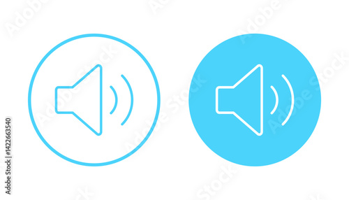 Speaker icon vector. volume sign and symbol. loudspeaker icon. sound symbol