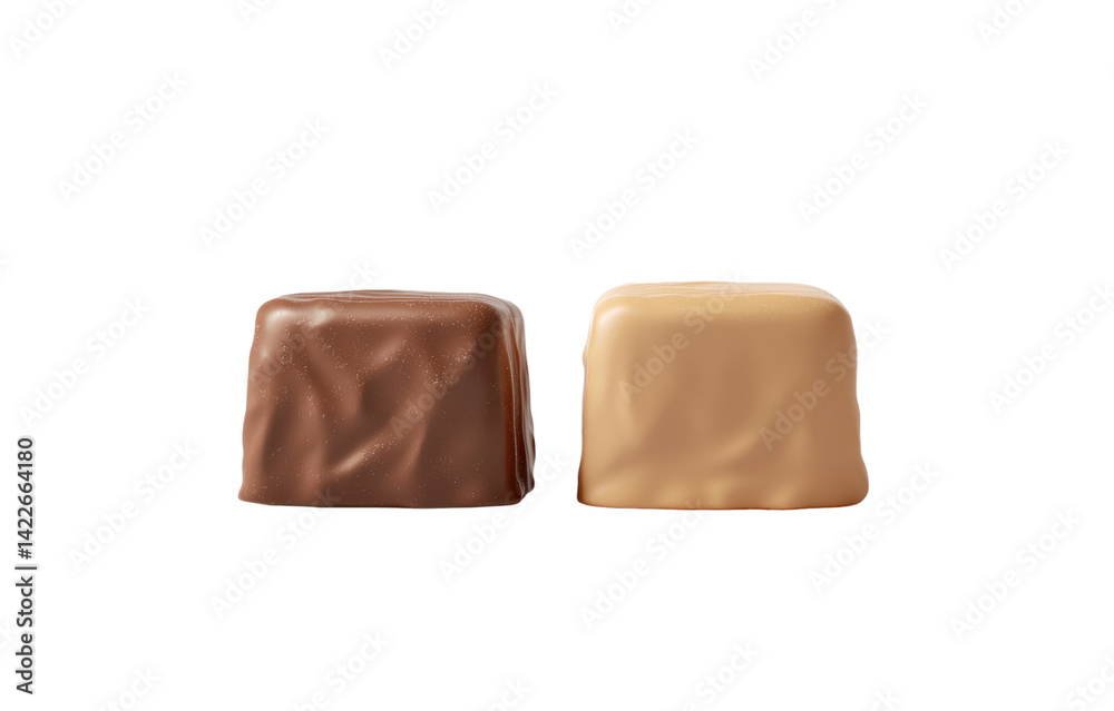 Chocolate candy, white isolate background Chocolate candy, white isolate background
