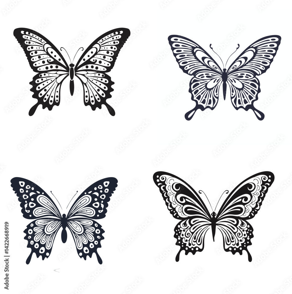 collection of butterflies collection of butterflies