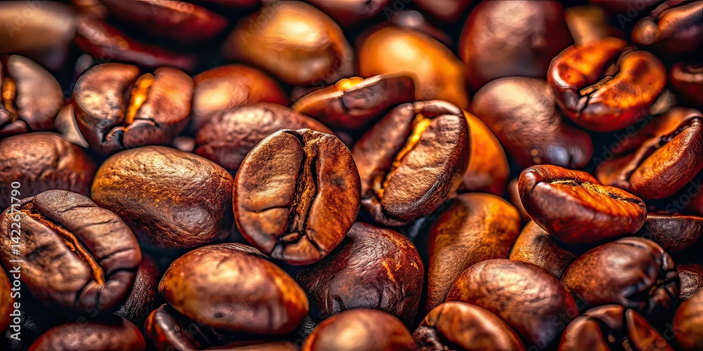 Fototapeta premium Low Light Kaffeebohnen, Dark Roast, Coffee Beans, Still Life, Atmospheric Photography