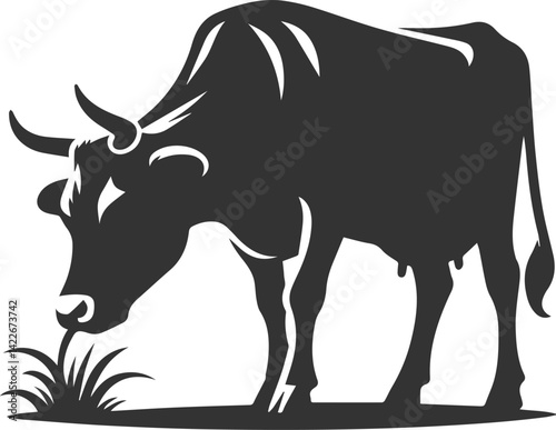 Cow vector silhouette