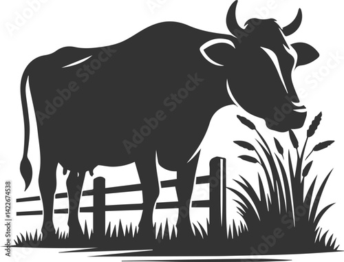 Cow vector silhouette
