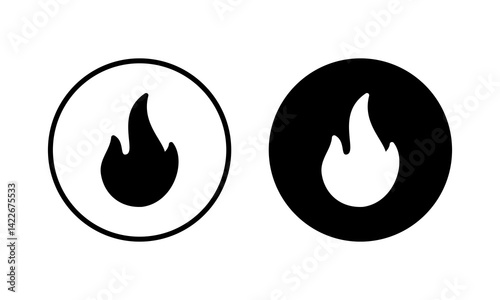 Fire icon vector illustration. fire sign and symbol