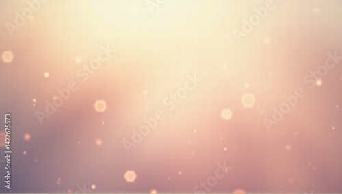 A soft, blurred background with warm tones and glowing bokeh lights scattered throughout. The image evokes a dreamy and serene atmosphere. Generative, AI,