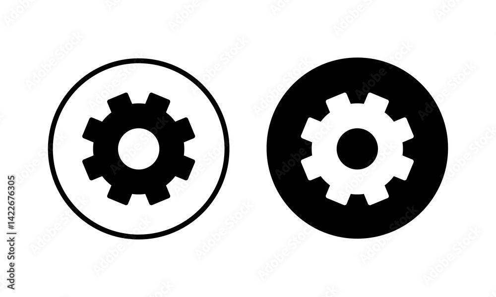 setting Icon vector illustration. Cog settings sign and symbol. Gear Sign