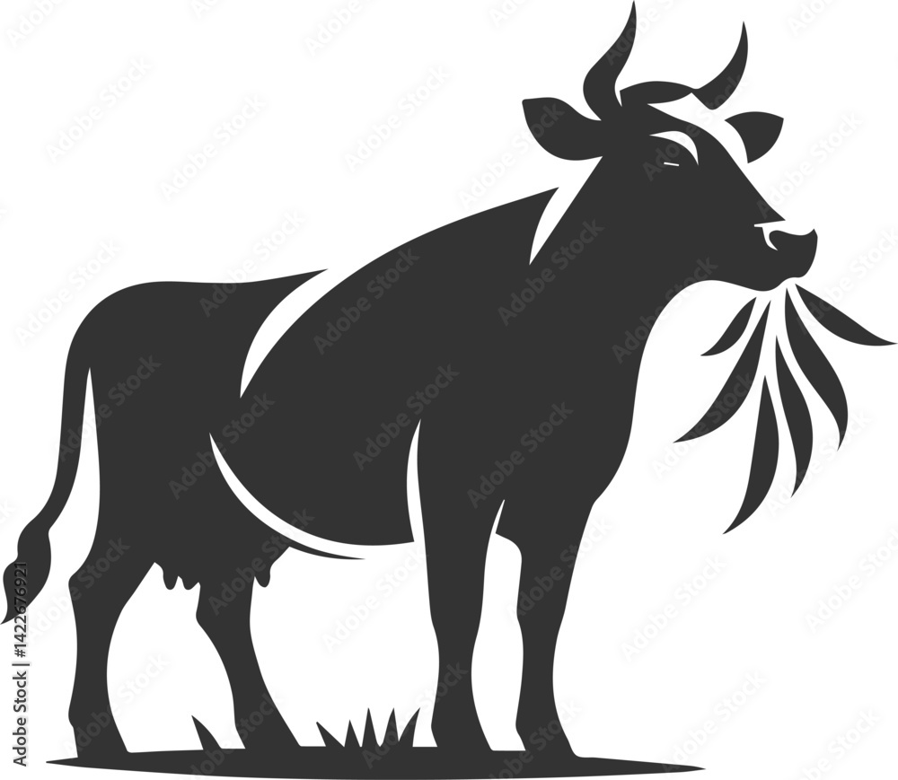 Cow vector silhouette Cow vector silhouette