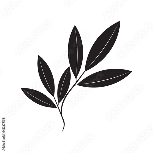Eucalyptus leaves logo vector