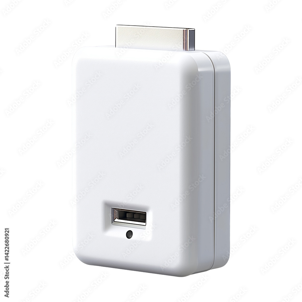 Adapter charger for electronics device mobile phone gadget isolated on transparent background Adapter charger for electronics device mobile phone gadget isolated on transparent background