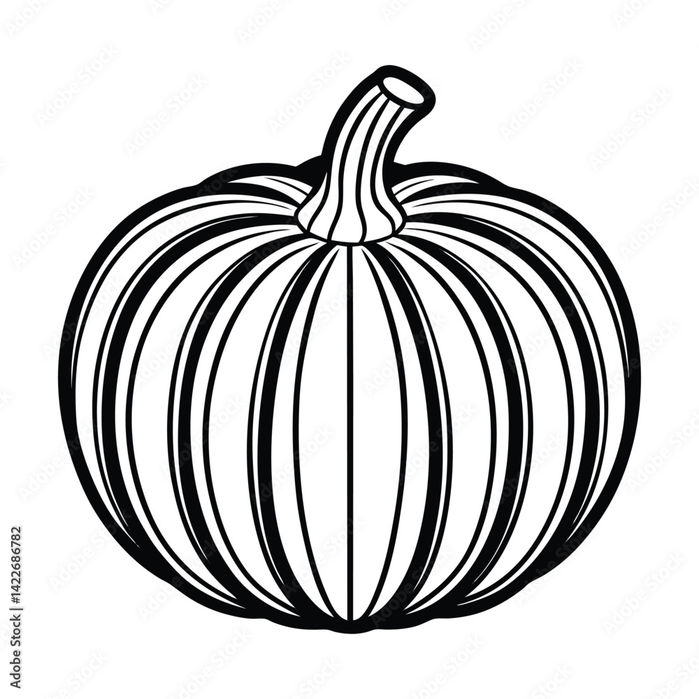 pumpkin outline vector illustration pumpkin outline vector illustration