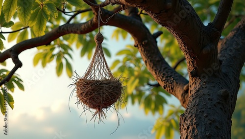 bird nest on tree