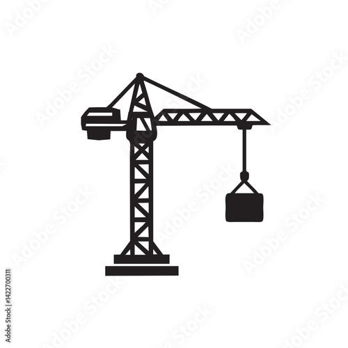 crane hook on a white background