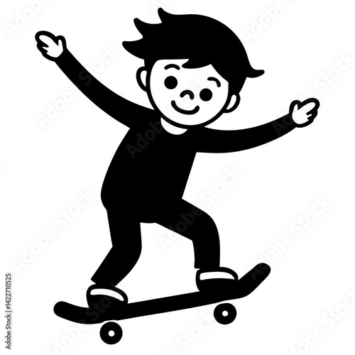 boy with skateboard