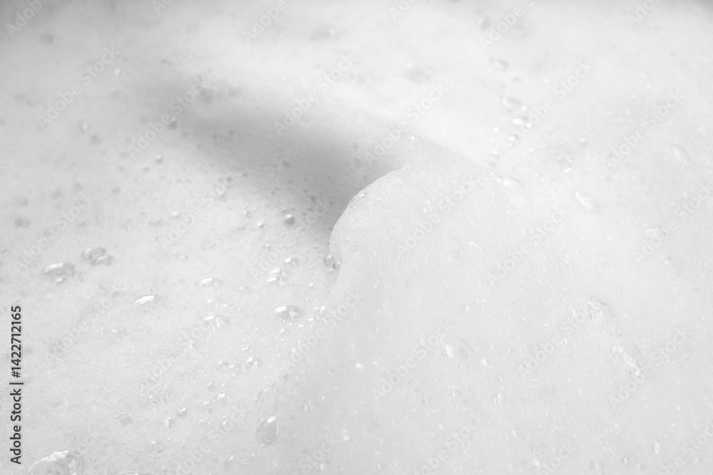 Obraz premium Abstract white soap foam bubbles texture background