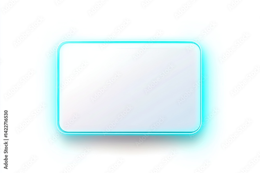 Empty glowing rectangle Empty glowing rectangle