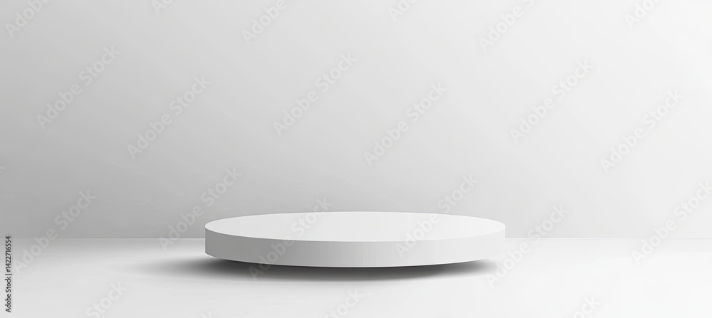 Minimalist white round podium on white background. (1) Minimalist white round podium on white background. (1)