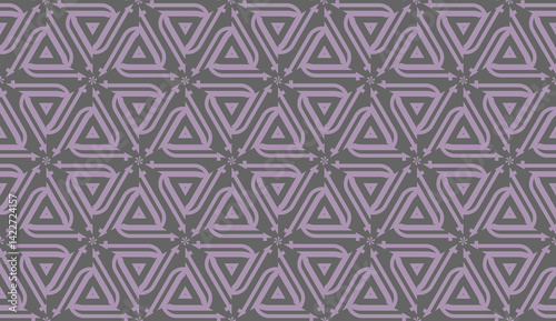 Vector background in triangles style. Abstract design with curved line. For you business, advert, wallpaper. Brown purple color. Seamless