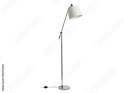 Modern adjustable floor lamp png on transparent background