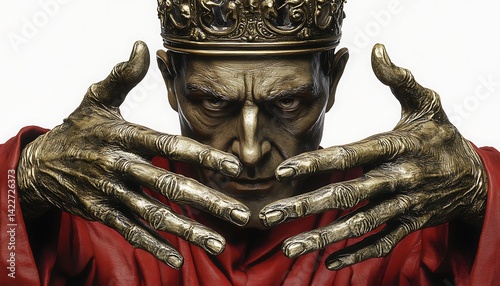 Kingly Figure Portrait - Dramatic Pose photo