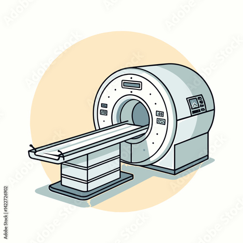 Modern MRI Machine in Hospital for Medical Diagnosis