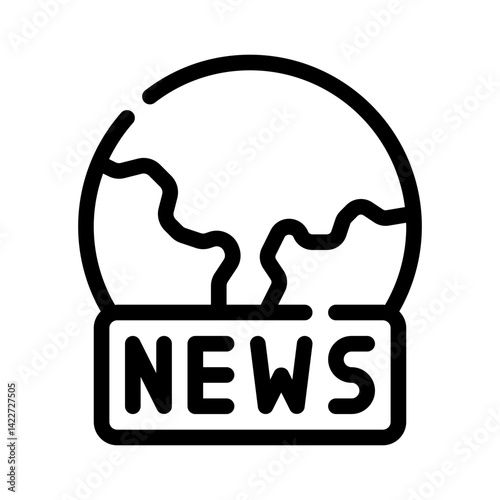 breaking news line icon