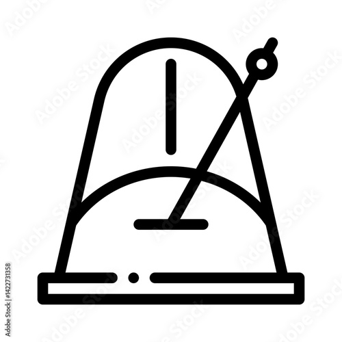 metronome line icon