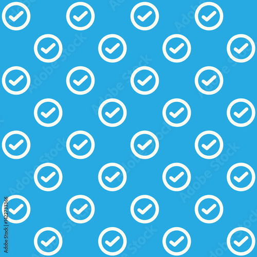Check Mark Vector Seamless Pattern