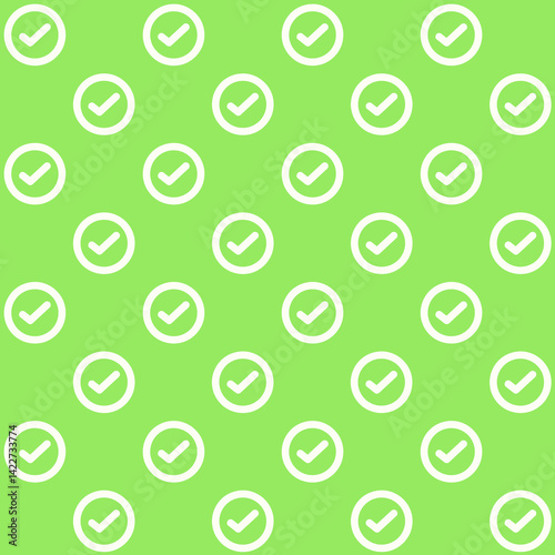 Check Mark Vector Seamless Pattern