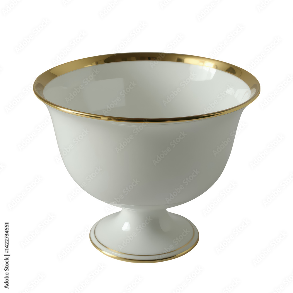 luxury empty bone china ice cream cup with gold rim and footed base, perfect for elegant serving luxury empty bone china ice cream cup with gold rim and footed base, perfect for elegant serving