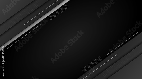 Presentation vector background design with line | Abstract creative gradient background for banner, futuristic, flyer, poster. | Modern elegant design with dotted pattern and gray colour