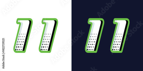 number 11 white and racing green for sports, racing, and esports and jersey