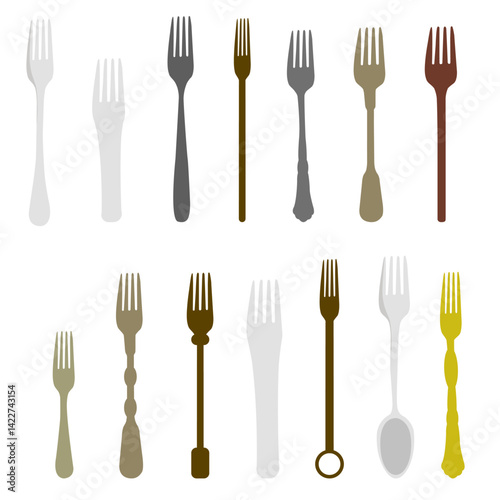 collection of forks with different shapes