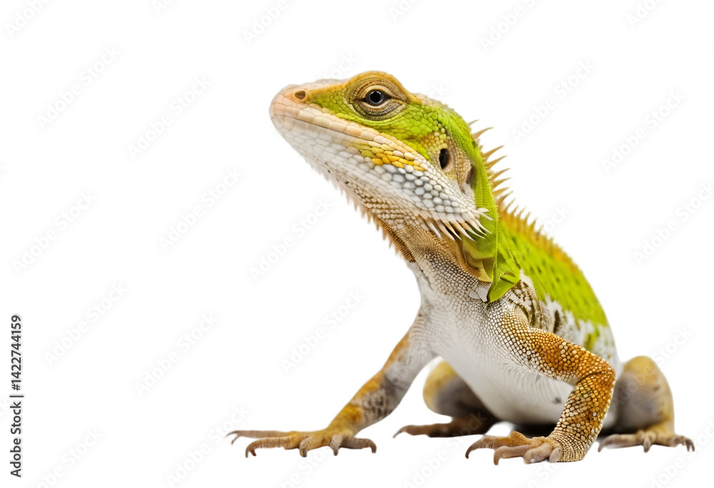 Fototapeta premium lizard isolated on transparent background, cutout style 