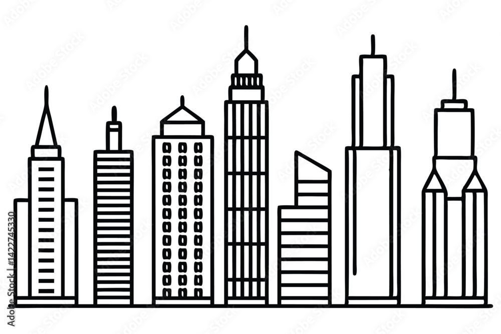 Obraz premium Containing Skyscrape Secrets Behind Modern Architecture Marvels