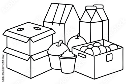 Donate food box make a difference fight hunger