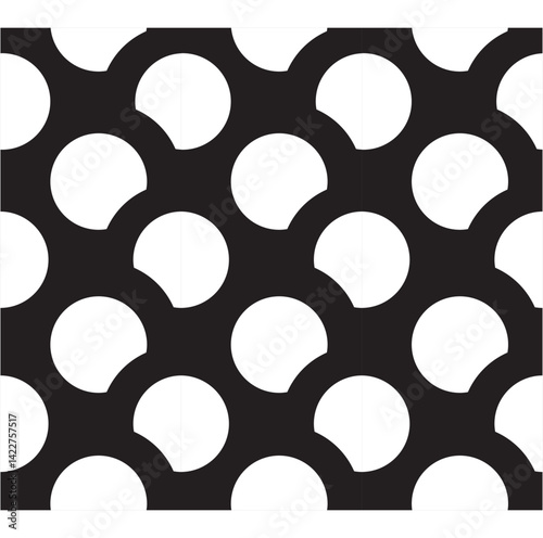 Vector seamless geometric ornament patterns. Monochrome repeatable backgrounds. Endless black and white prints, textile textures