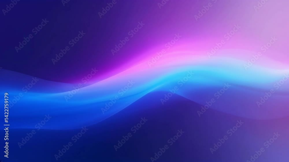Abstract background with smooth, colorful gradients in shades of blue, purple, and pink, creating a soft wave effect. Ideal for modern designs, wallpapers, and digital artwork.