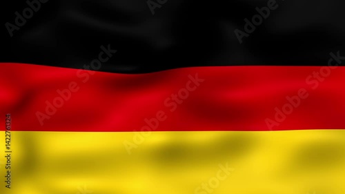 looping german flag waving animation seamless for background