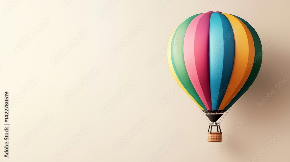 Fototapeta premium Colorful Hot Air Balloon Design