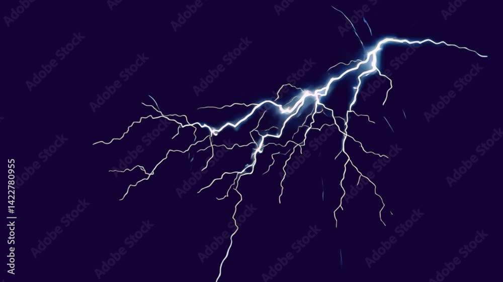 Electric energy in dark sky animated overlay, transparent 4K video, alpha channel, ProRes 4444 Electric energy in dark sky animated overlay, transparent 4K video, alpha channel, ProRes 4444