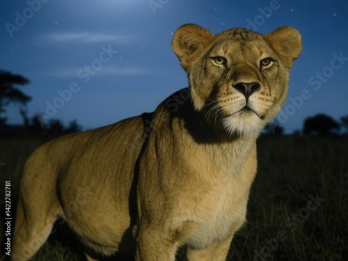 Wild lioness