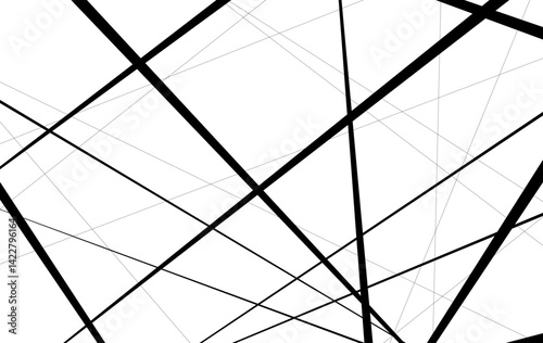 Asymmetrical texture with random chaotic lines. Vector eps10