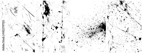 Wallpaper Mural Grunge Ink and Scratch Texture Pack, High-Contrast Splatter, Drip, and Distressed Overlays for Graphic Design Torontodigital.ca