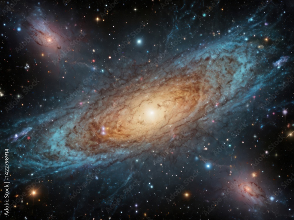 Obraz premium a new universe emerging from the big bang