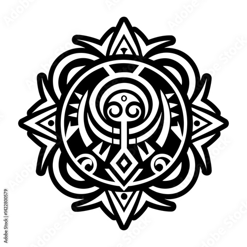 A solid style icon of mystic symbol