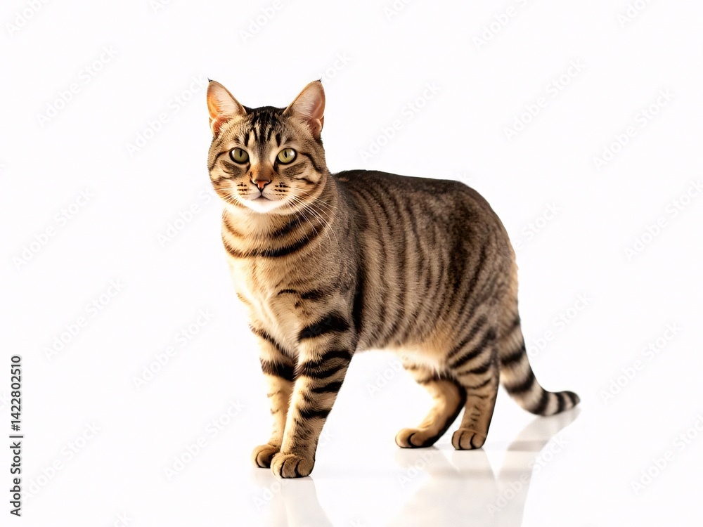 Obraz premium cat on white background