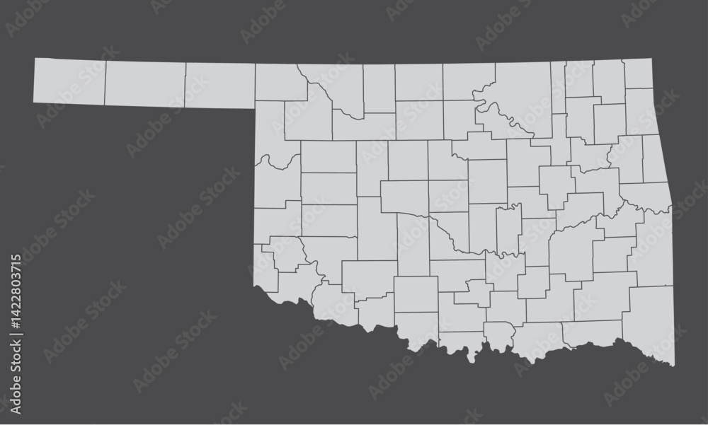Oklahoma administrative maps
